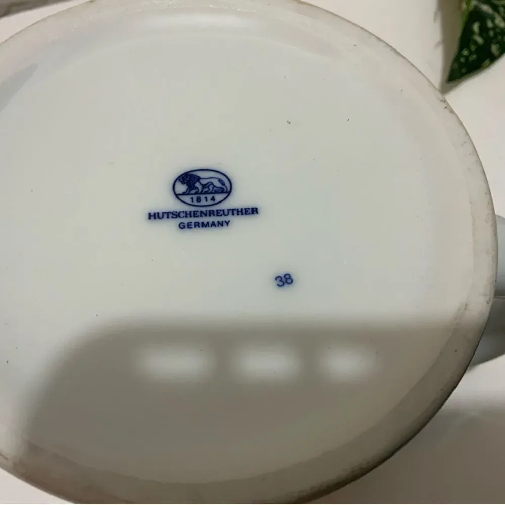 Hutschenreuther Blue Onion Mug Or Beer Stein blue White Excellent G3